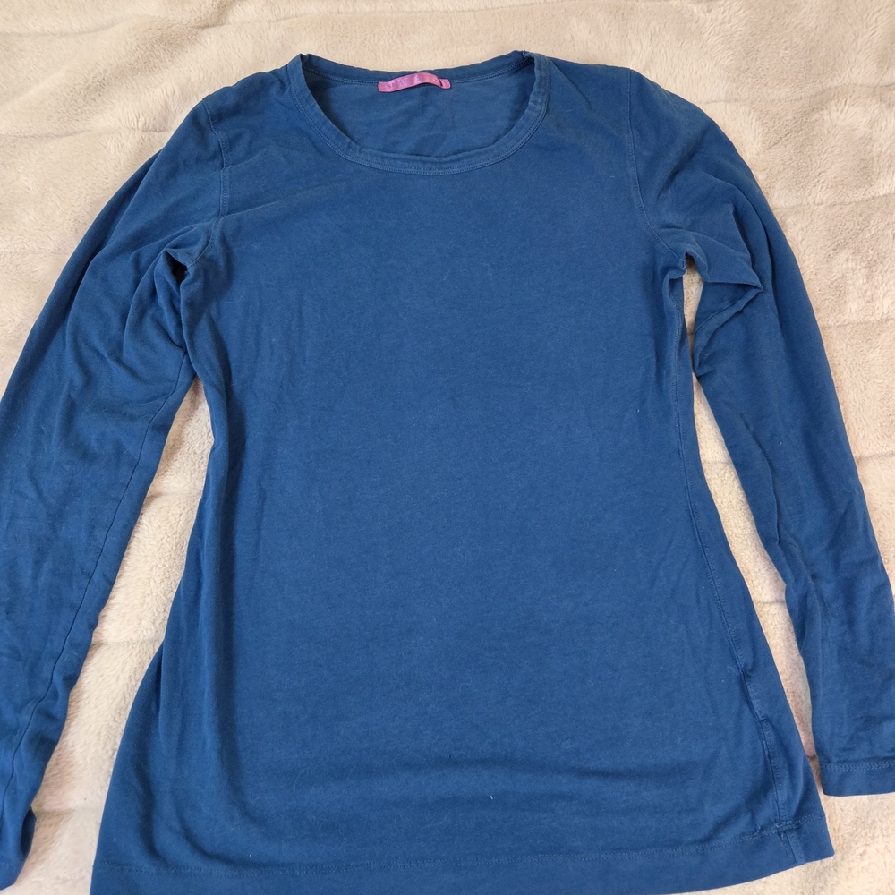 Women's Blue Long Sleeve Top